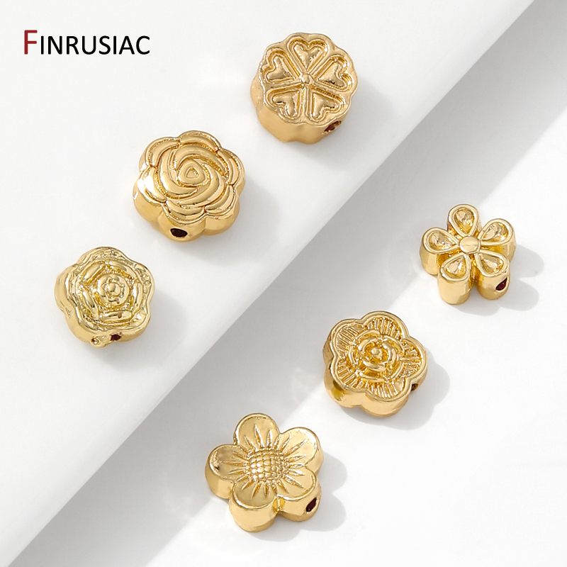 Flower Supply - 14K Gold Plated Brass Flower Spacer