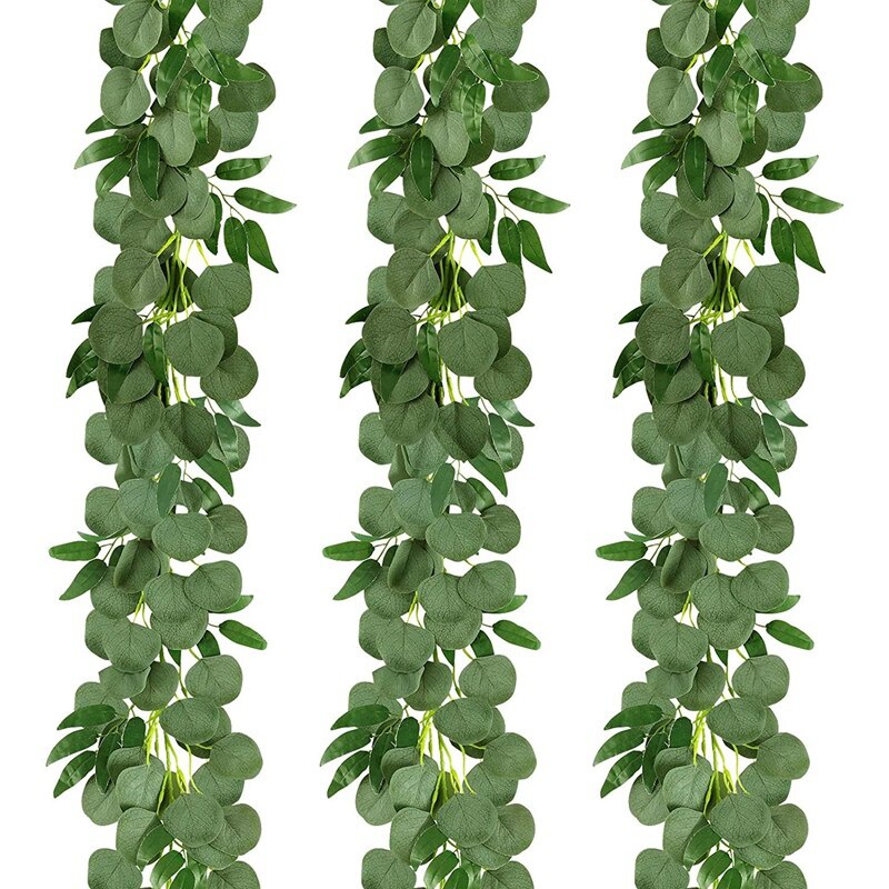 3 Packs 6.5 Feet Artificial Si - đánh giá và giá Eucalyptus Preserved