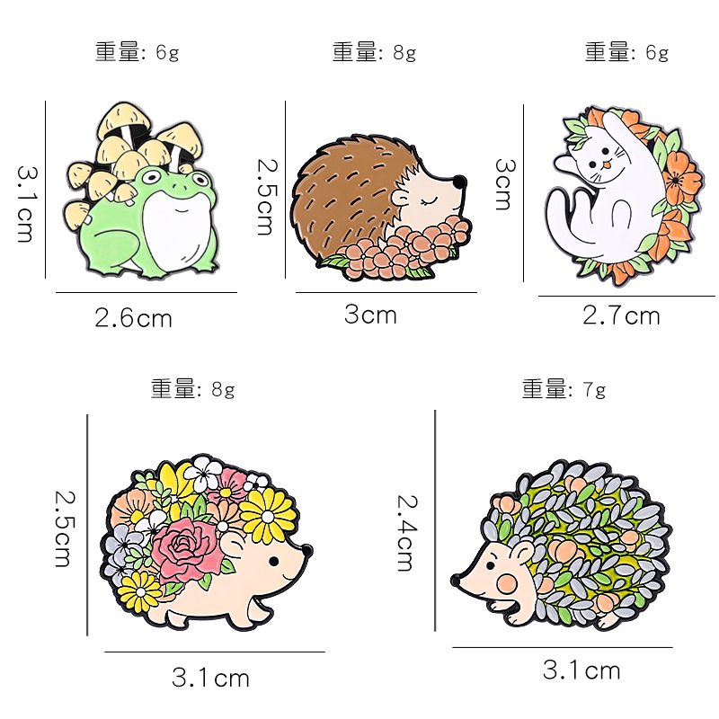 Sáng Tạo Cây Hoa Động Vật Men  - đánh giá và giá Flower Frog Pin
