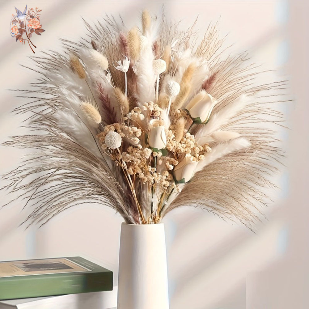 80Pcs Artificial Dried Flowers - đánh giá và giá Dried Flower Bunch