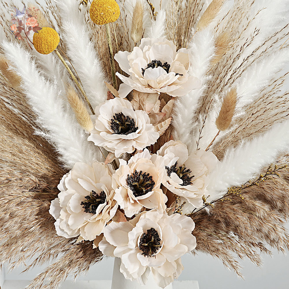 55Pcs Artificial Flower Bouque - đánh giá và giá Dried Flower Bunch