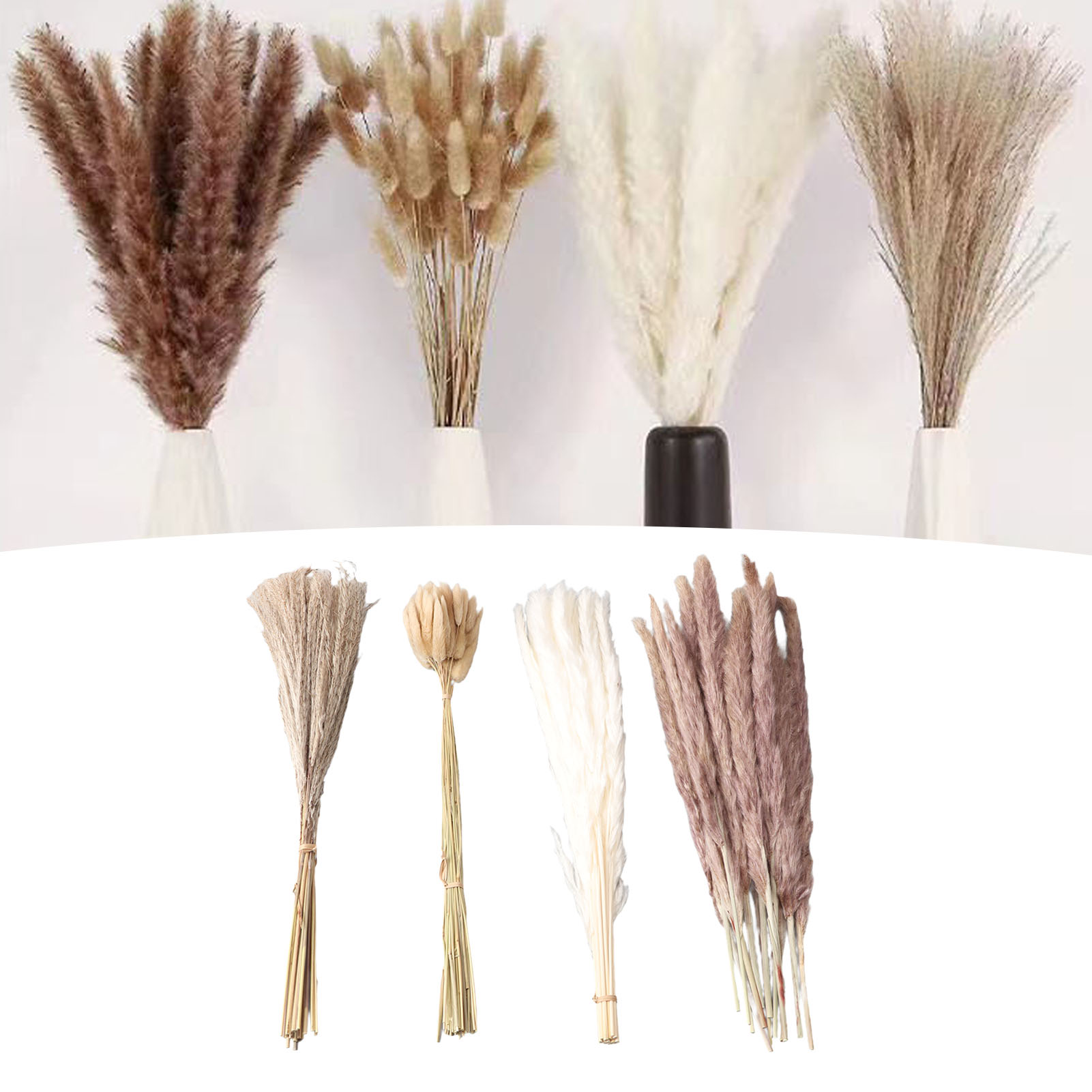 Natural Dried Pampas Grass Flu - đánh giá và giá Dried Flower Bunch