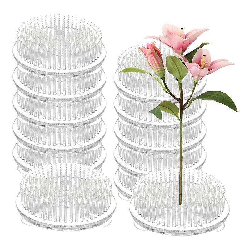 Set Of 12 Clear Plastic Pin Fr - đánh giá và giá Flower Frog Pin