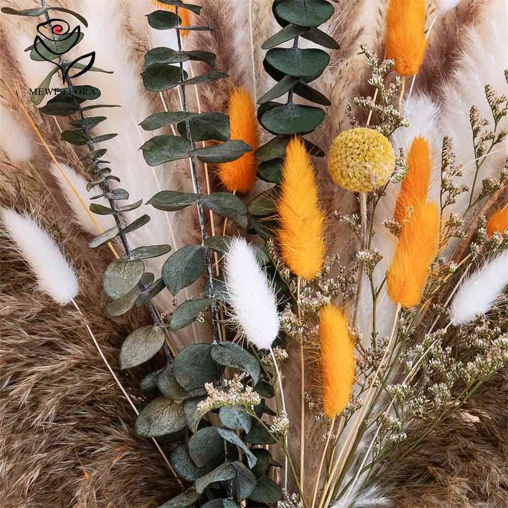 65Pcs Orange Pampas Grass Bouq - đánh giá và giá Dried Flower Bunch