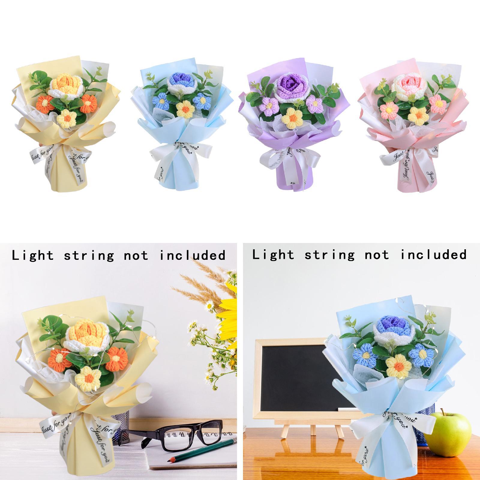 Crochet Flower Bouquet Artific - đánh giá và giá Eucalyptus Preserved