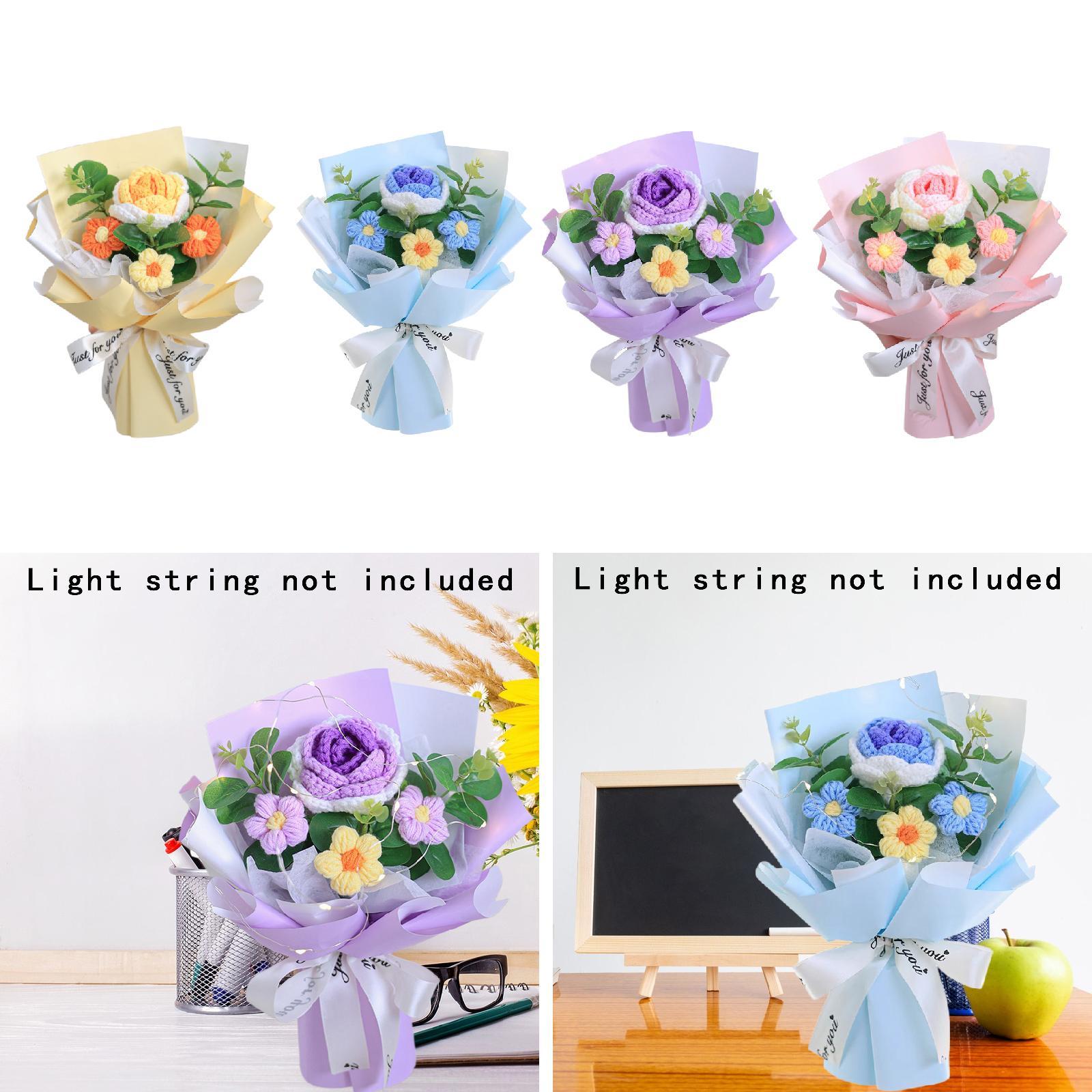 Crochet Flower Bouquet Artific - đánh giá và giá Eucalyptus Preserved