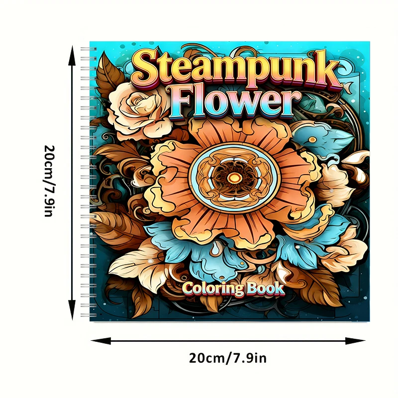 Coloring Book Steampunk Flower - đánh giá và giá Flower Supply