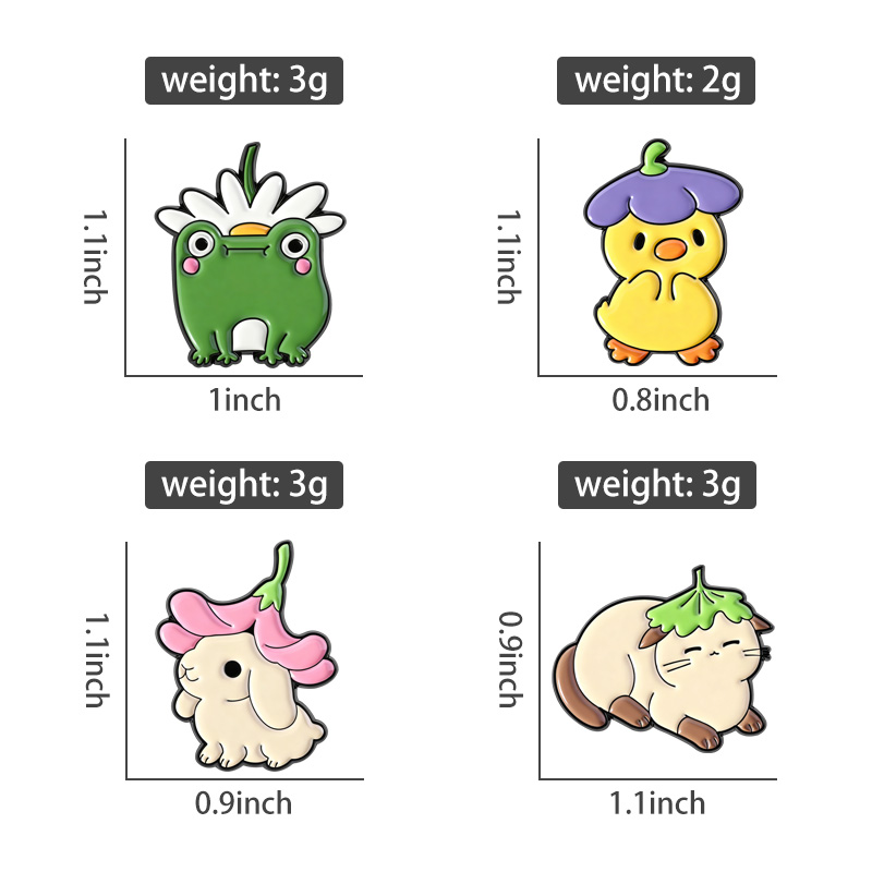 Flowers Leaf Hat Enamel Pins C - đánh giá và giá Flower Frog Pin