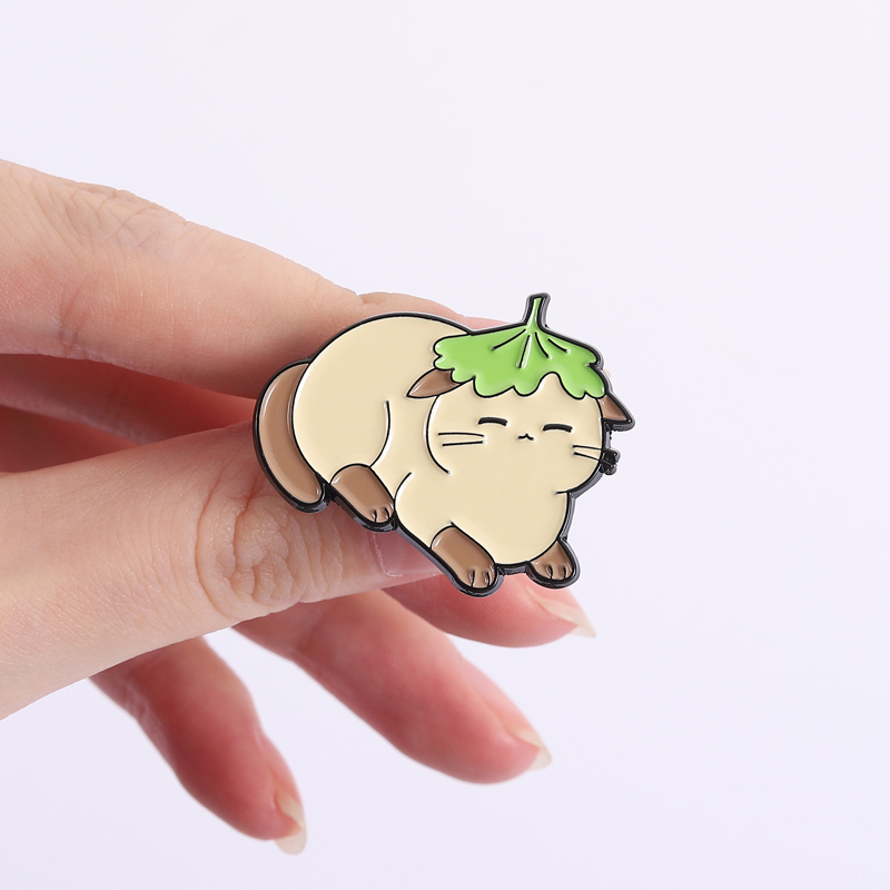 Flowers Leaf Hat Enamel Pins C - đánh giá và giá Flower Frog Pin