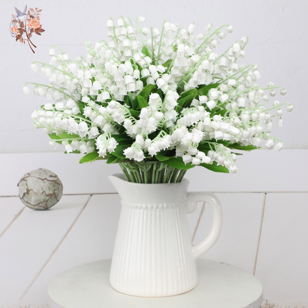 White Lily of The Valley 10Pcs - đánh giá và giá Dried Flower Bunch